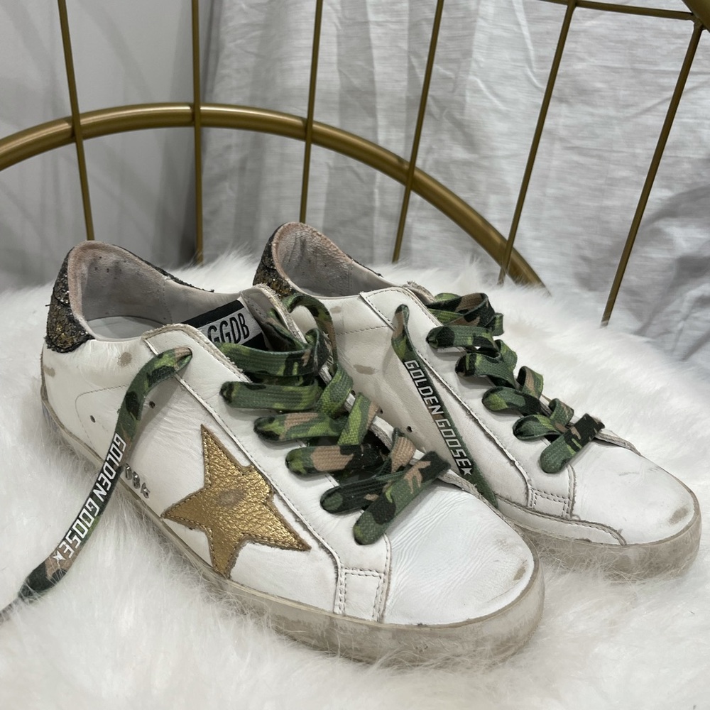 Gold Goose Superstar Sneaker in White